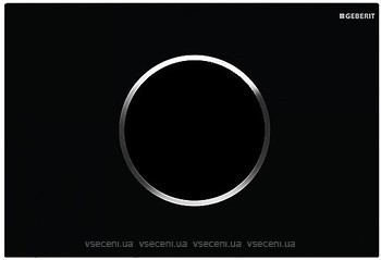 Фото Geberit Sigma10 чорна, хром глянсовий (115.908.KM.1)