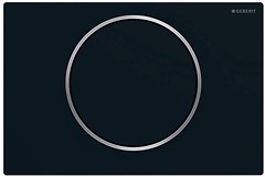 Фото Geberit Sigma10 черная матовая, хром глянцевый (115.758.14.5)