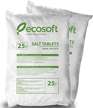 Фото Ecosoft таблетована сіль Ecosil