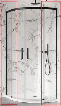 Фото Radaway Idea Black PDD 90x100 (387156-54-01)