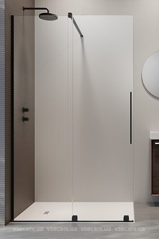Фото Radaway Furo Black Walk-in 100 L (10106538-54-01L+10110494-01-01)