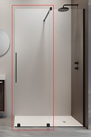 Фото Radaway Furo Black Walk-in 100 R (10106538-54-01R)