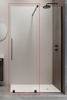 Фото Radaway Furo Black Walk-in 100 R (10106538-54-01R)