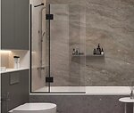 Фото Wave Glass Sandra 80x150 Black