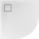 Фото Cersanit Tako Slim 90x90x4 напівкруглий білий (S204-024-PP)