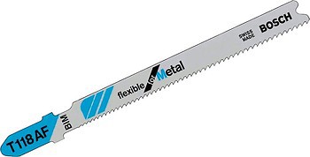 Фото Bosch T118AF 5 шт. для електролобзиків по металу (2608634505)