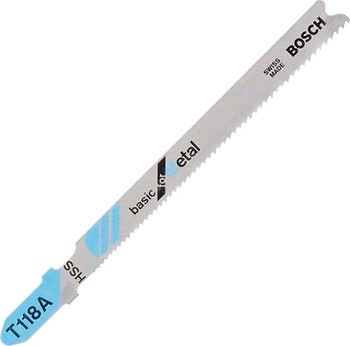 Фото Bosch T118A 25 шт. для електролобзиків по металу (2608638470)