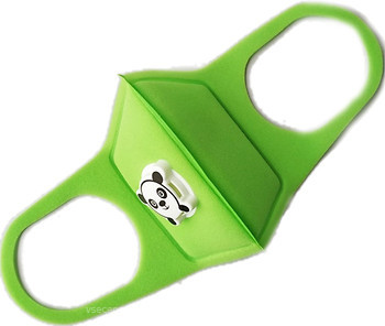 Фото Респиратор защитный многоразовый с клапаном Jellys (МД1) детский зеленый 1 шт