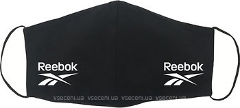 Фото Маска медицинская Premium текстильная многоразовая с карманом черная Reebok 1 шт