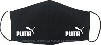 Фото Маска медицинская Premium текстильная многоразовая с карманом черная Puma 1 шт