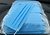 Фото Маска медицинская защитная 3-х слойная одноразовая спанбонд/мельтблаун/спанбонд синяя 1 шт