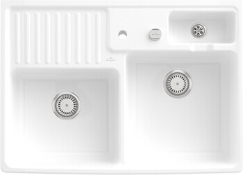 Фото Villeroy & Boch Double-Bowl-Sink White Alpine (632392R1)