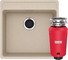 Фото Franke Maris MRG 610-52 TL + подрібнювач Slim 50 бежевий (114.0763.937)