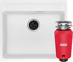 Фото Franke Maris MRG 610-52 TL + подрібнювач Slim 50 білий (114.0763.938)