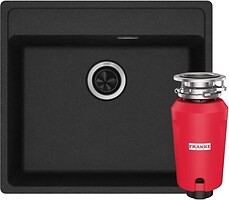 Фото Franke Maris MRG 610-52 TL + подрібнювач Slim 50 онікс (114.0763.940)