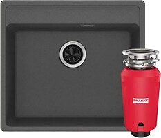 Фото Franke Maris MRG 610-52 TL + подрібнювач Slim 50 сірий сланець (114.0763.943)
