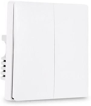 Фото Xiaomi розумний вимикач Aqara Light Switch Double Button (QBKG03LM/AK014CNW01)
