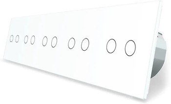 Фото Livolo розумний вимикач 10 каналів (2-2-2-2-2) білий (VL-C710Z-11)