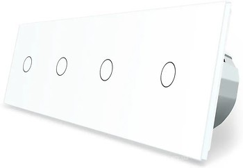 Фото Livolo розумний вимикач 4 канали (1-1-1-1) білий (VL-C704Z-11)