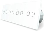 Фото Livolo розумний вимикач 8 каналів (2-2-2-2) білий (VL-C708Z-11)