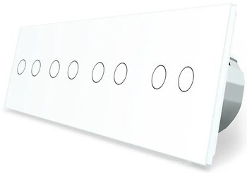 Фото Livolo розумний вимикач 8 каналів (2-2-2-2) білий (VL-C708Z-11)