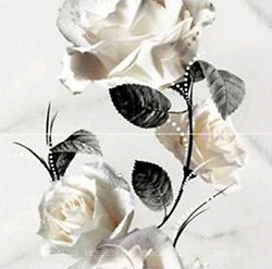 Фото Opoczno декор-панно Carrara Flower White 58.3x59.3 (комплект 2 шт)