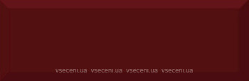 Фото Absolut Keramika плитка настінна Monocolor Biselado Burdeos Brillo 10x30