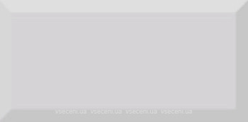 Фото Absolut Keramika плитка настінна Monocolor Biselado Gris Brillo 10x20