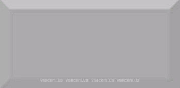 Фото Absolut Keramika плитка настінна Monocolor Biselado Plata Brillo 10x20