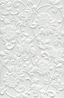 Фото Kerama Marazzi плитка настенная Аджанта Цветы белая 20x30 (8216)