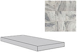 Фото Rex ступень угловая I Marmi di Rex Gradino Angolo DX Marble Gray Naturalle 33x45 правая (729005)