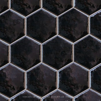 Фото Equipe Ceramicas плитка напольная Hexatile Negro Brillo 17.5x20