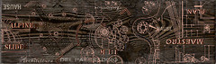 Фото Inter Cerama декор Pantal 032-1 темно-коричневий 15x50
