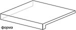 Фото Atlas Concorde сходинка кутова з капіносом Axi Scalino Angolare Sx Golden Oak 22.5x22.5