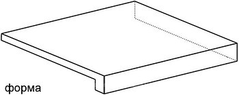 Фото Atlas Concorde ступень угловая с капиносом Axi Scalino Angolare Dx Grey Timber 22.5x22.5