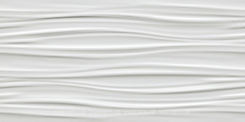 Фото Atlas Concorde плитка для стін 3D Wall Design Ribbon White Matt 40x80