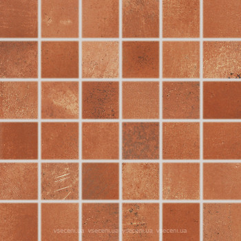Фото Rako мозаика Via красно-коричневая 30x30 (DDM05712)
