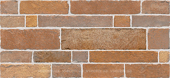 Фото Inter Cerama плитка настенная Brick красно-коричневая 23x50 (235050022)