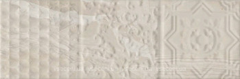 Фото Monopole Ceramica плитка настенная Palmira Relieve Silver Brillo 10x30