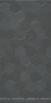 Фото Kale плитка для стін Grafen RM-8204 Hexagon Anthracite 30x60