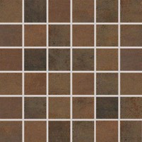 Фото Rako мозаїка Rush темно-коричнева 29.8x29.8 Куб 4.8x4.8 (WDM06520)