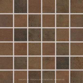 Фото Rako мозаїка Rush темно-коричнева 29.8x29.8 Куб 4.8x4.8 (WDM06520)
