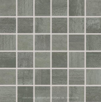 Фото Rako мозаїка Rush темно-сіра 29.8x29.8 Куб 4.8x4.8 (WDM06522)