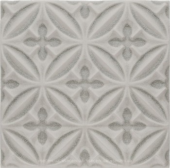 Фото Adex декор Ocean Relieve Caspian Surf Gray 15x15 (ADOC4004)