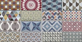 Фото Equipe Ceramicas плитка для стін Metro Patchwork Colours 7.5x15