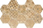 Фото Ragno ceramica декор Epoca Decoro Cementine Ocra 18.2x21 (R55T)