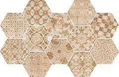 Фото Ragno ceramica декор Epoca Decoro Cementine Rosa 18.2x21 (R55U)
