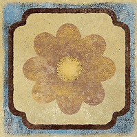 Фото Ragno ceramica вставка Epoca Decoro Cabochon Ocra 7x7 (R03T)