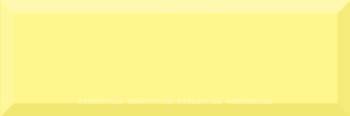 Фото Absolut Keramika плитка настінна Monocolor Biselado Amarillo Brillo 10x30
