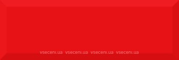 Фото Absolut Keramika плитка настінна Monocolor Biselado Rojo Brillo 10x30